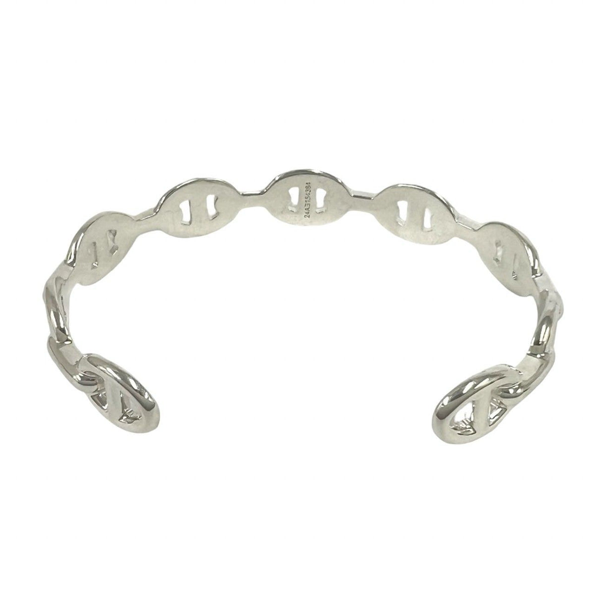 Hermes Enchainee Bangle 925 Sterling Silver Bracelet — view 6