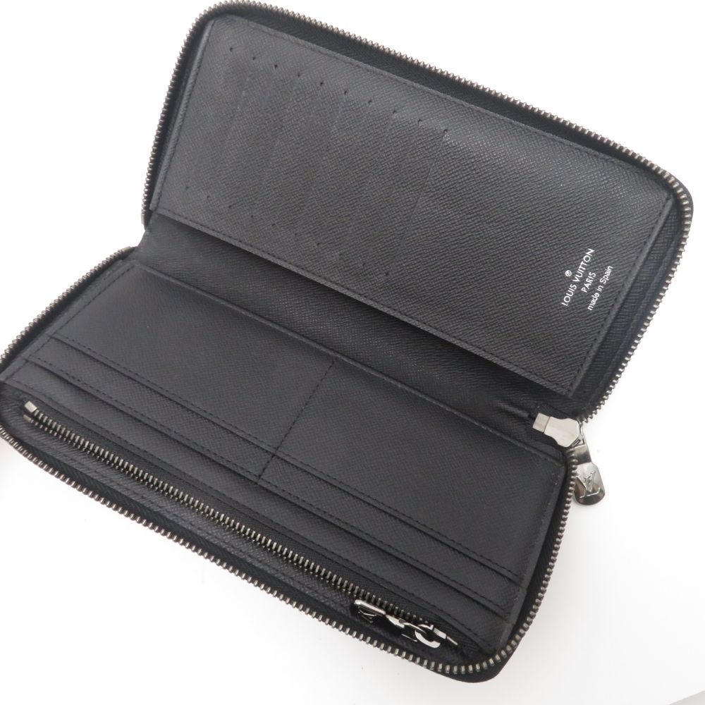 Louis Vuitton Zippy Wallet Vertical Monogram Eclipse Gray — view 8