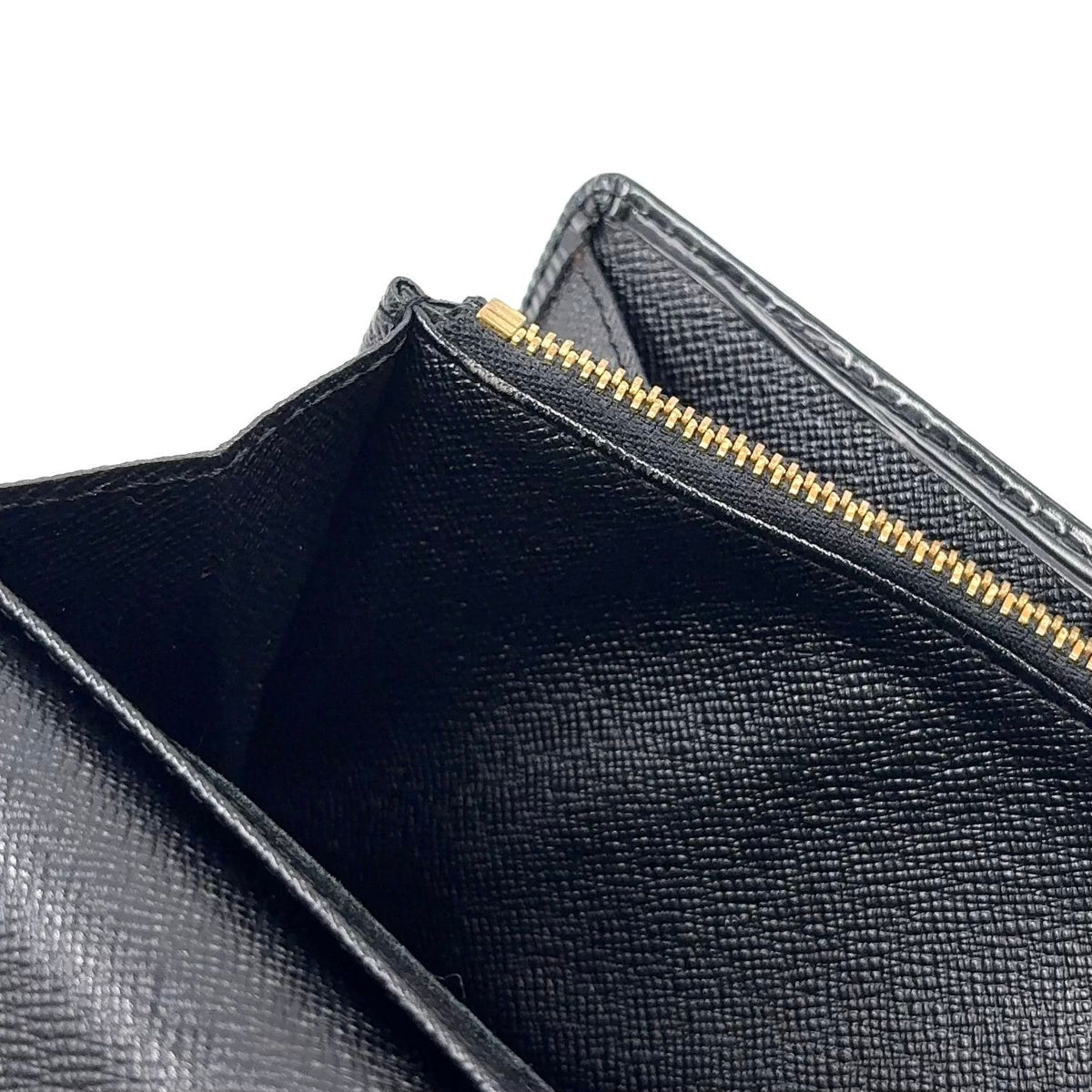 Louis Vuitton Pochette Porte Monnaie Credit Epi Noir Leather Black Bifold — view 8