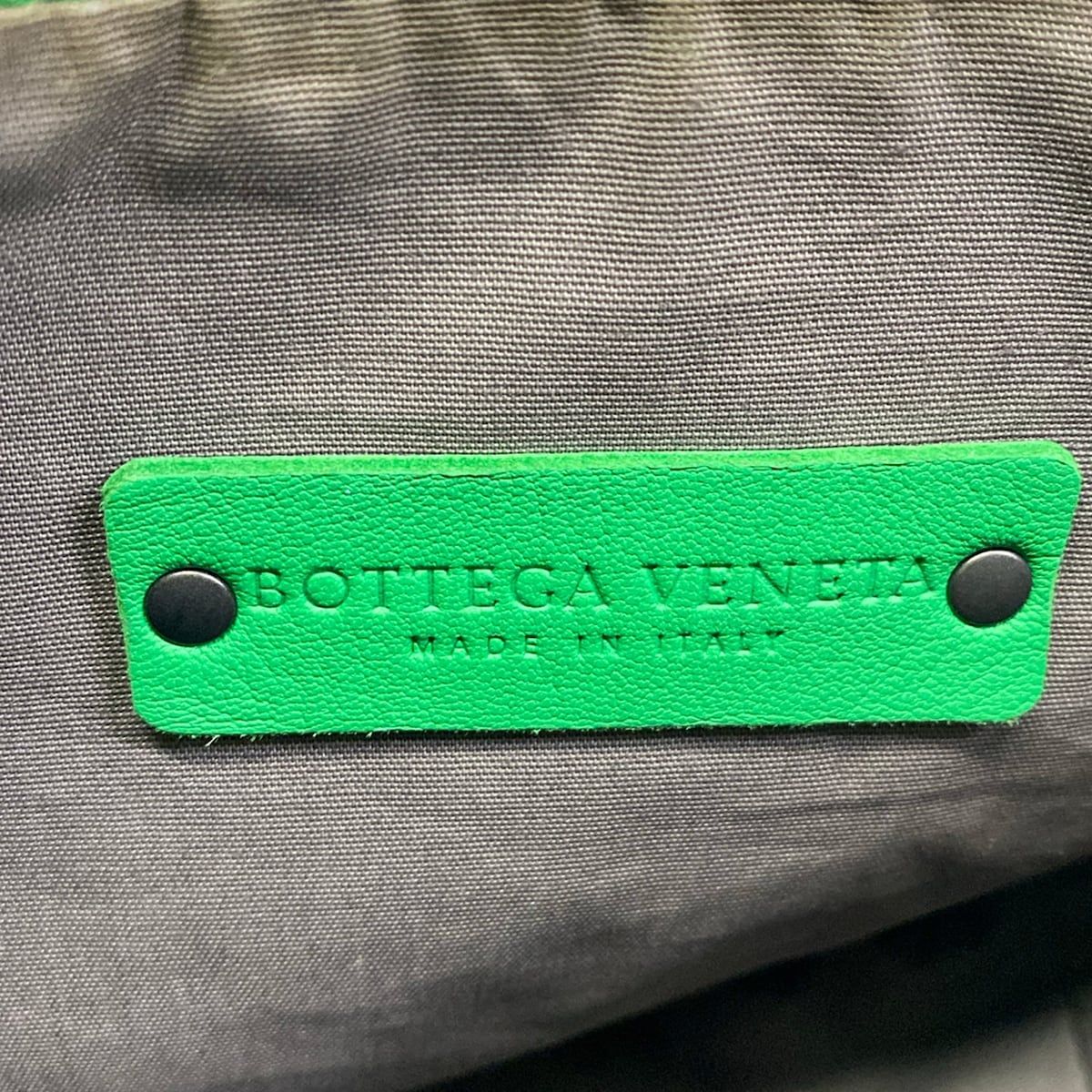 Bottega Veneta Shoulder Bag Intrecciato Green Leather — view 8