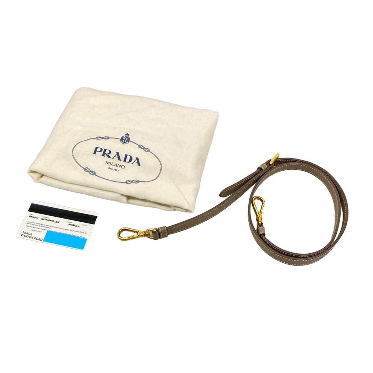 Prada Handbag Galleria Gray Leather — view 8
