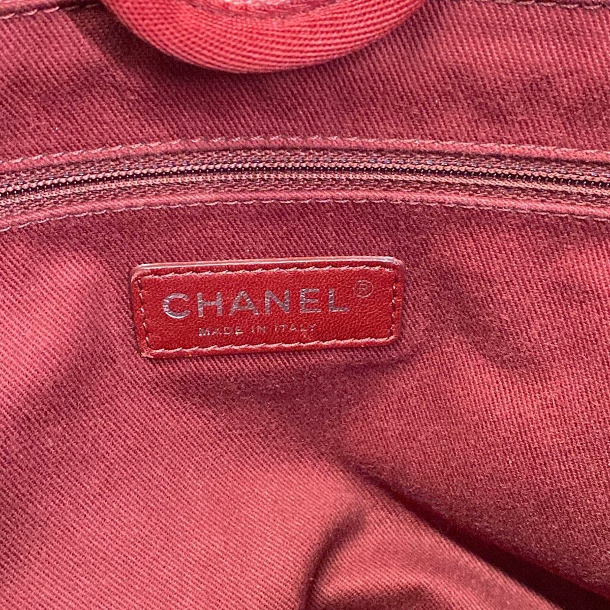 Chanel Tote Bag Deauville MM Pink Leather — view 8