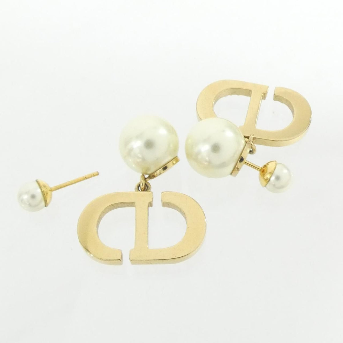 Dior Tribal Earrings Gold — view 3