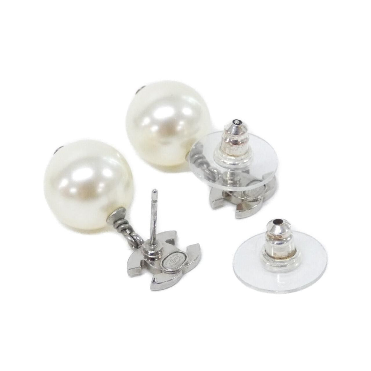Chanel Earrings Silver — view 3