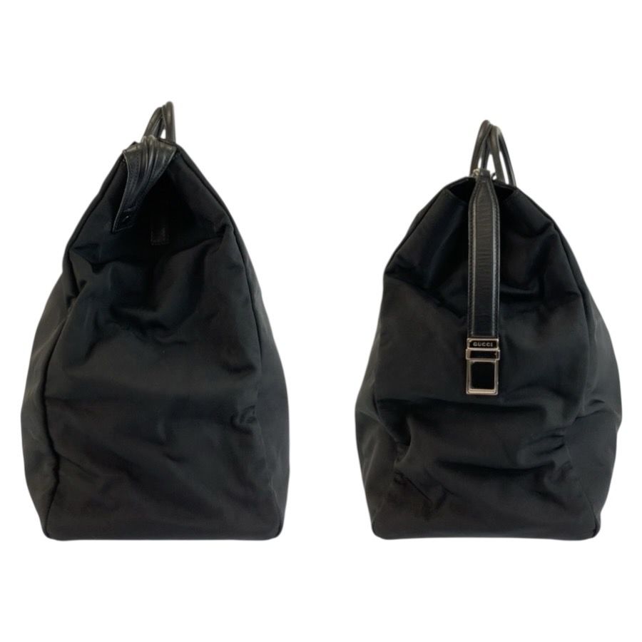 Gucci Black Silver Nylon 012 Boston Bag — view 8