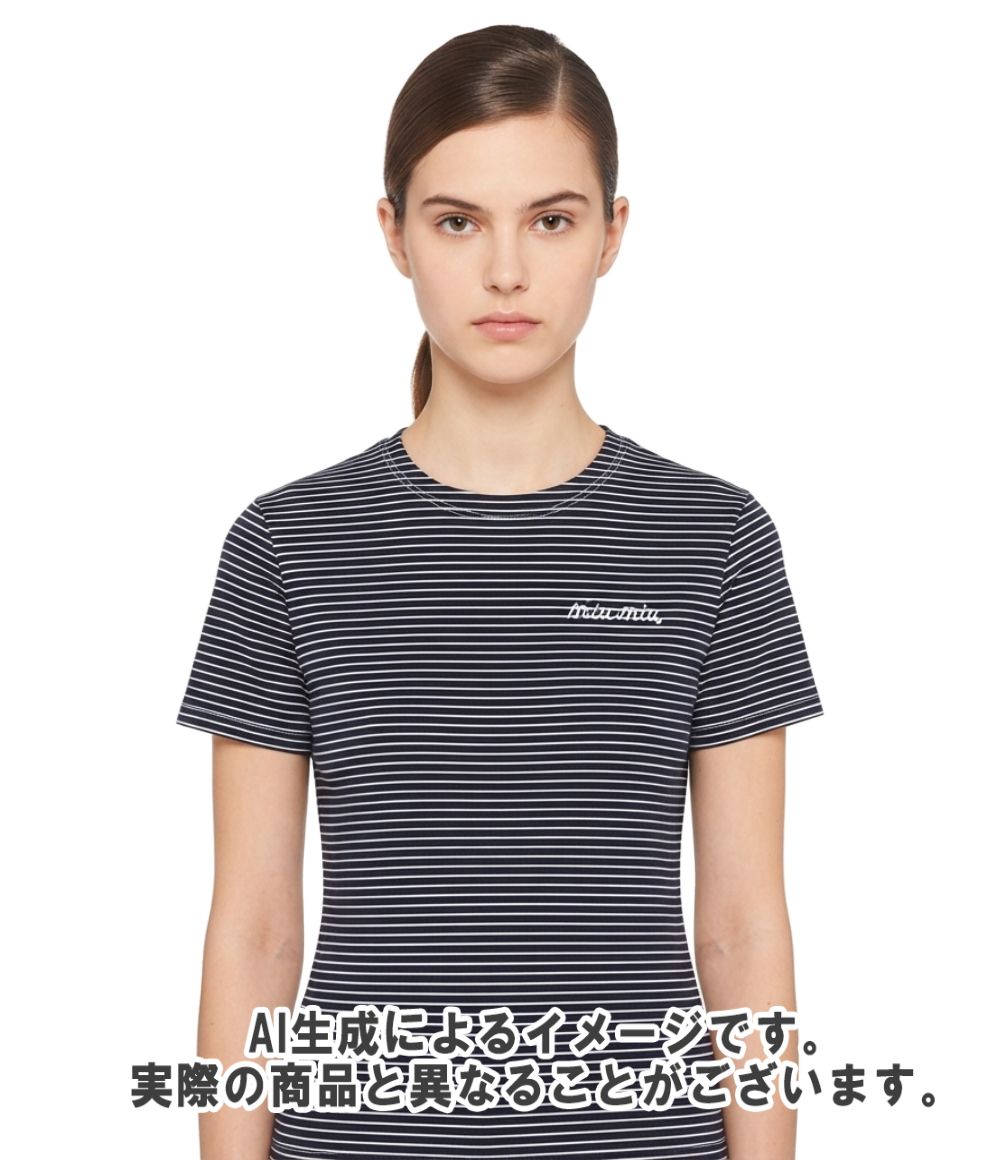 Miu Miu Short Sleeve Striped T-Shirt — view 7
