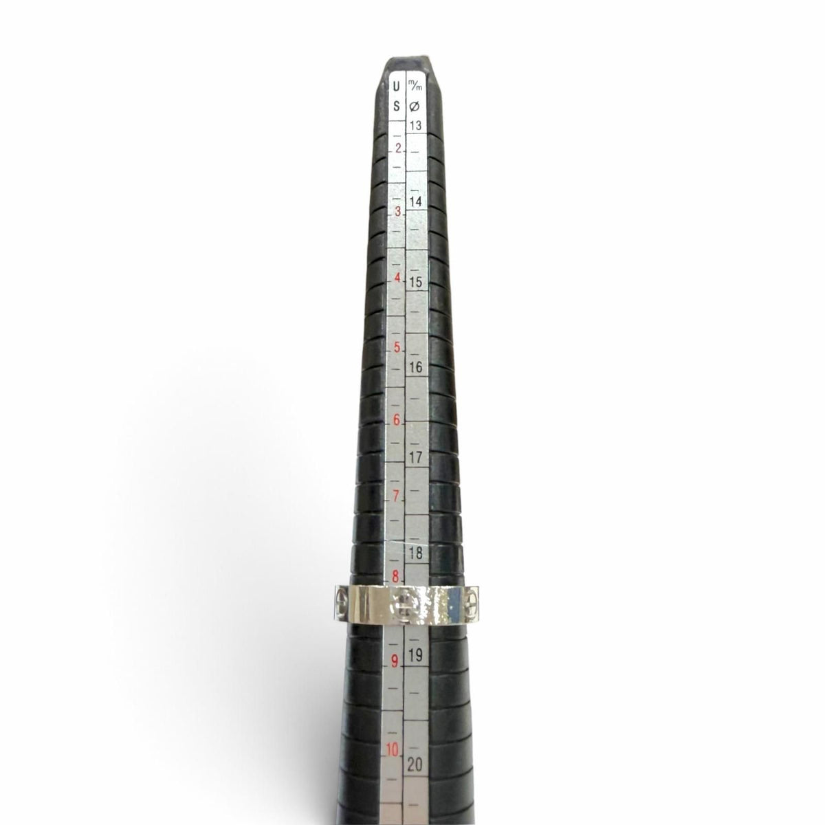 Cartier Love 750 Black Sapphire Ring Silver 58 JP — view 8
