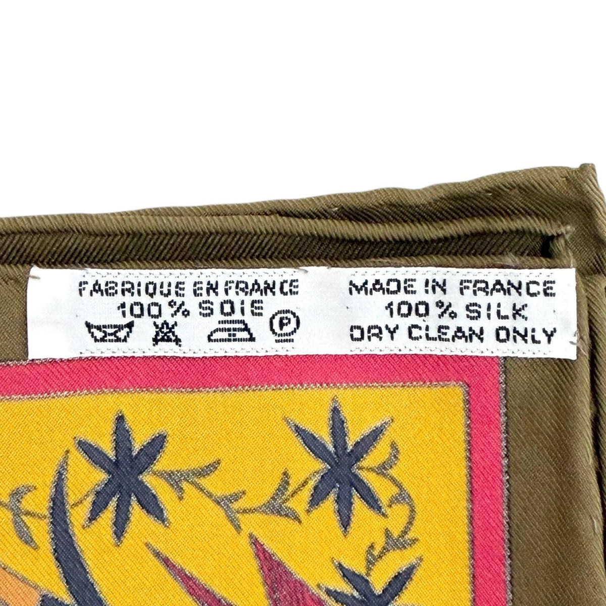 Hermes Kachinas Ethnicity Carre 90 Silk 100% Scarf Brown Khaki — view 8
