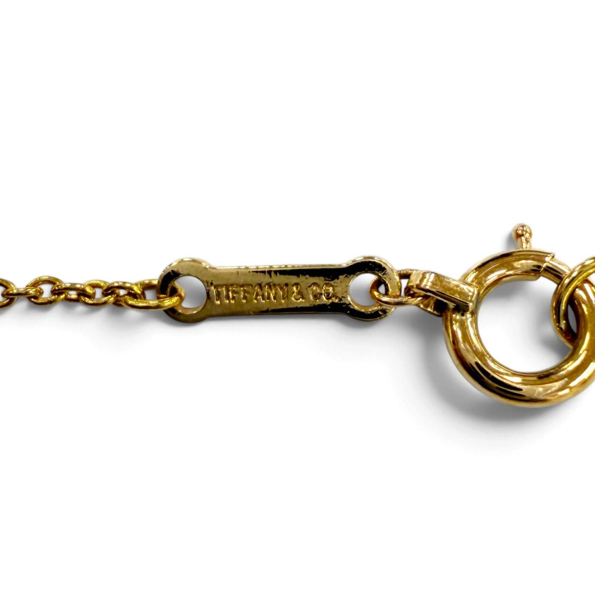 Tiffany & Co Elsa Peretti Bean Design Pendant 18k Necklace Yellow Gold — view 7