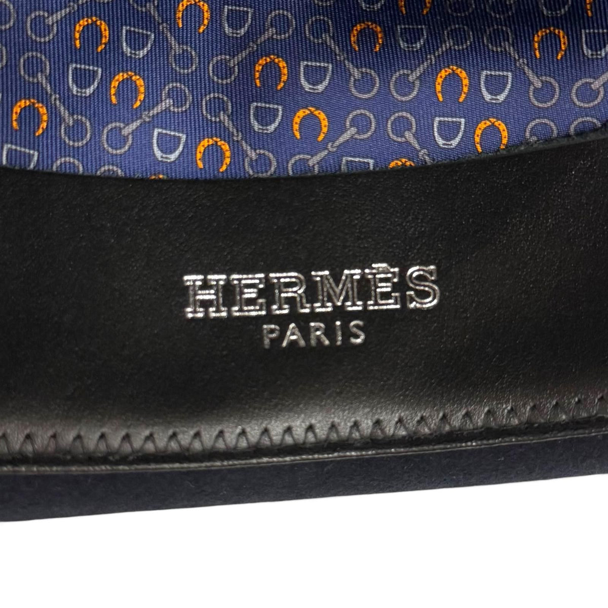 Hermes Wool Lining Silk 100% Horse Felt Hat Navy 59 — view 8