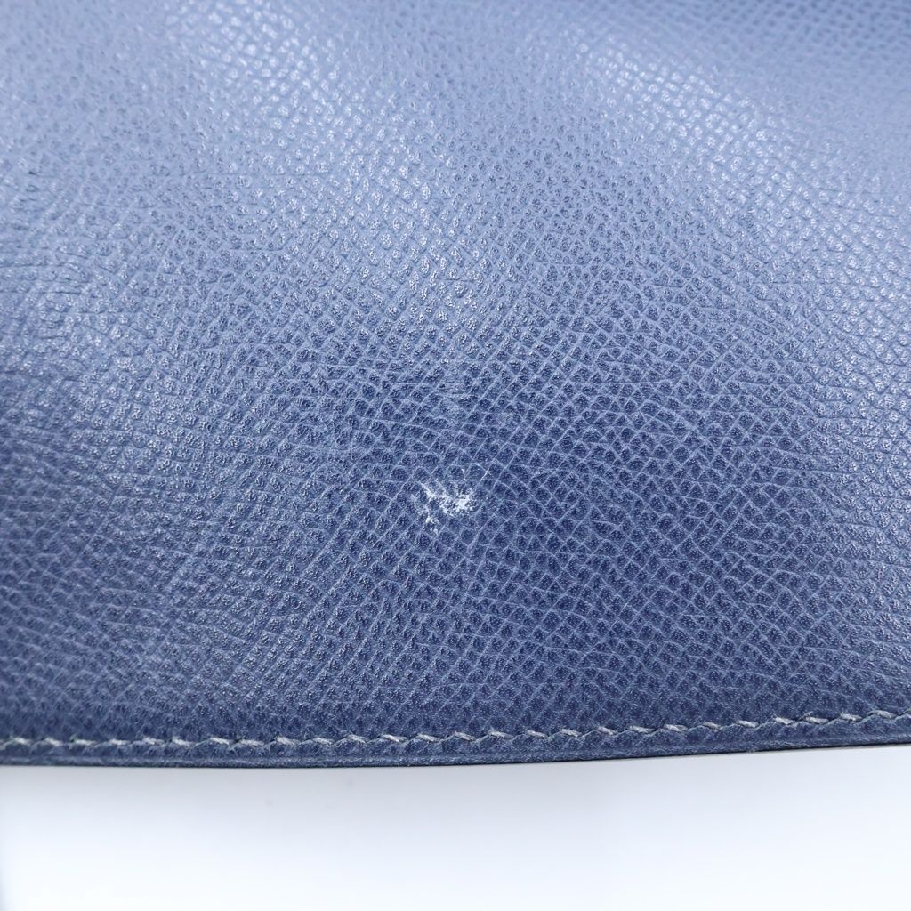 Hermes Kelly Depeches 38 Handbag Business Bag Navy Epsom Silver — view 8