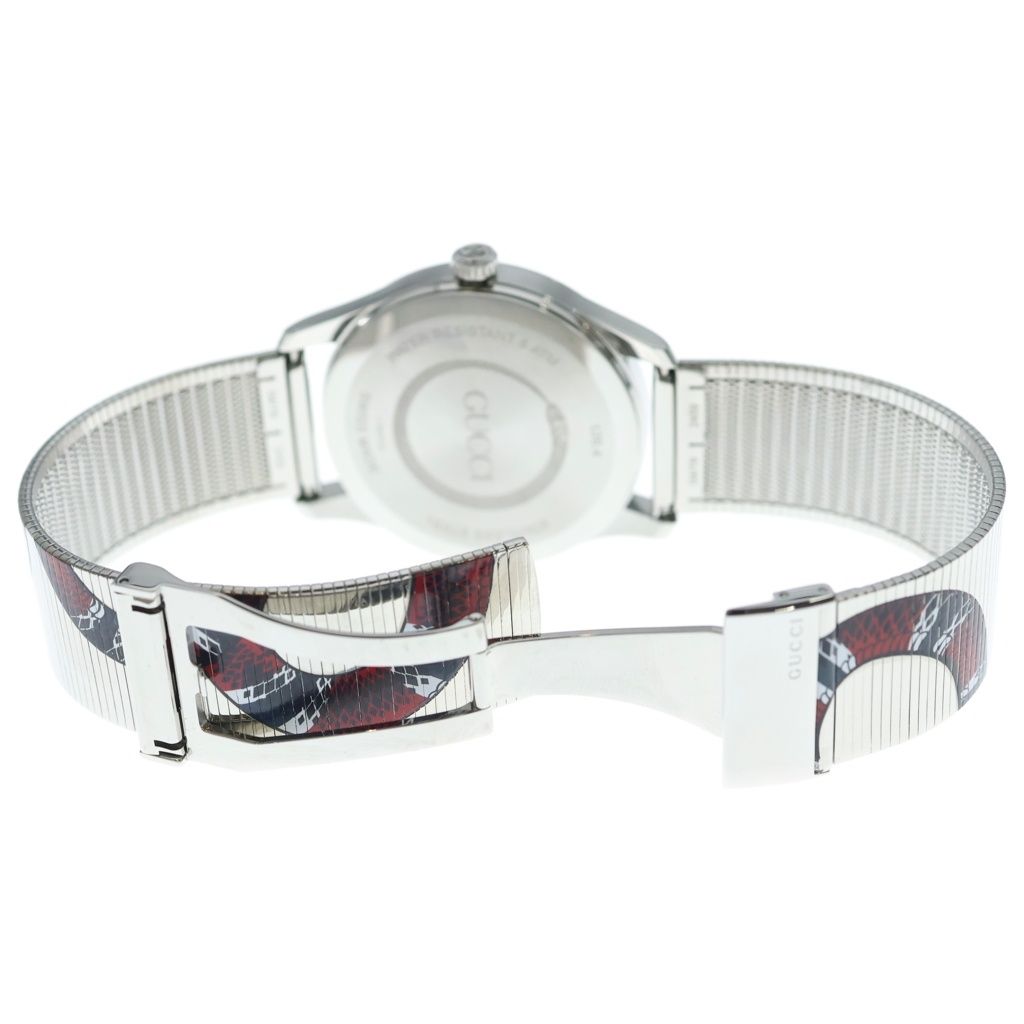 Gucci G-Timeless King Snake Quartz Watch Silver — view 6