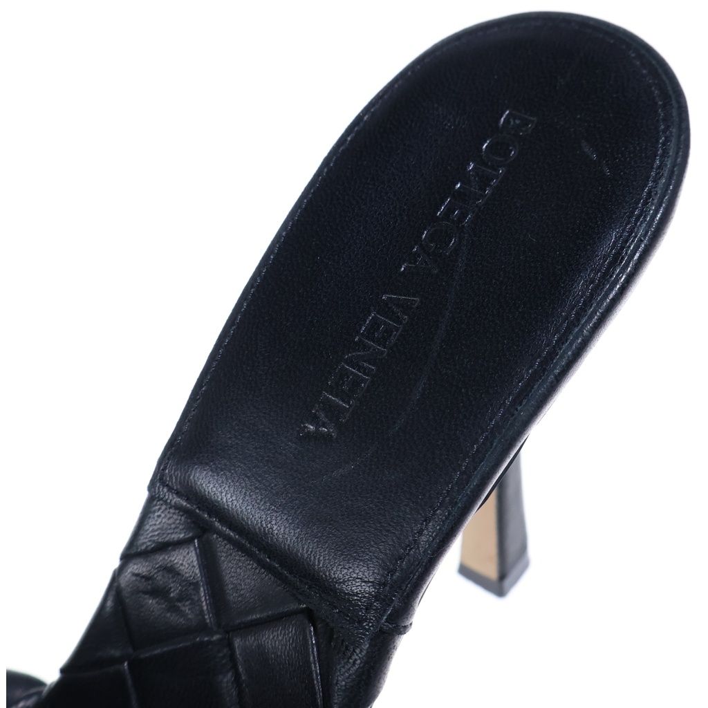 Bottega Veneta Lido Sandals Intrecciato Black — view 6