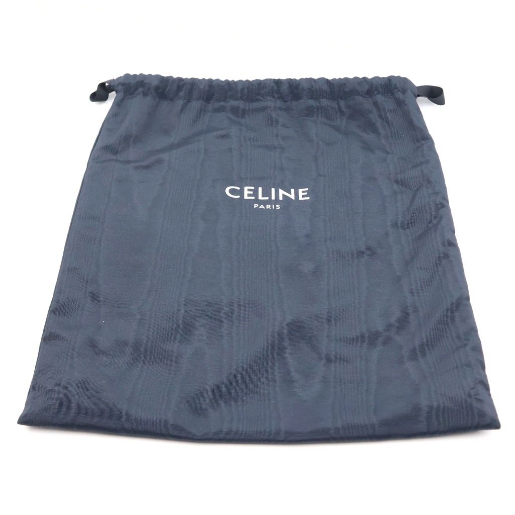 Celine Vertical Cabas Small 2-Way Shoulder Bag Tote Black Leather Silver — view 8