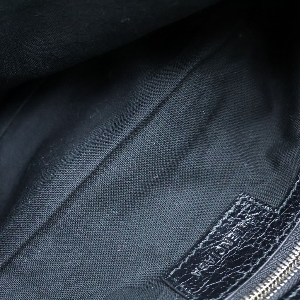Balenciaga Le Cagole XS Shoulder Bag Black Leather Silver — view 8
