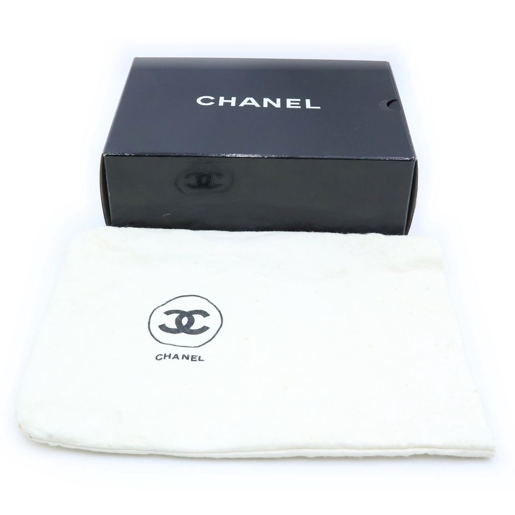 Chanel Quilted Fringe Chain Shoulder Bag Tassel Lambskin Black — view 8