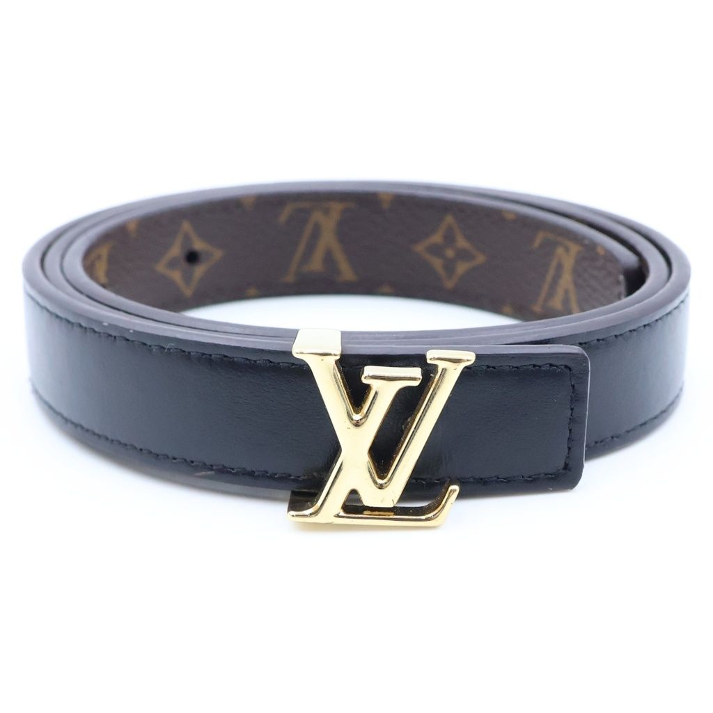 Louis Vuitton LV Iconic Reversible Monogram Canvas Calfskin Brown Noir Belt — view 6