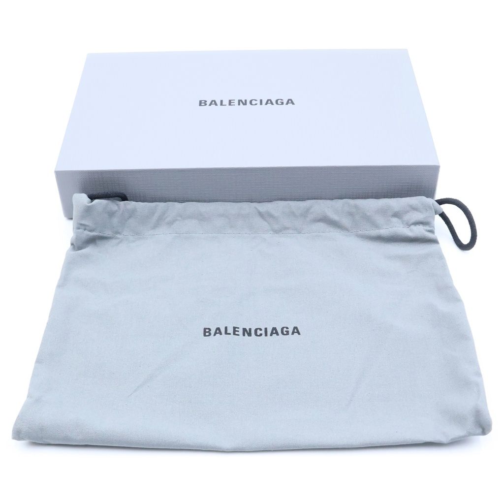 Balenciaga Zip Around Wallet BB Logo Leather Gray — view 6