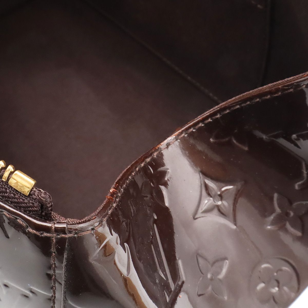 Louis Vuitton Monogram Vernis Sherwood PM Shoulder Bag Amarante — view 8