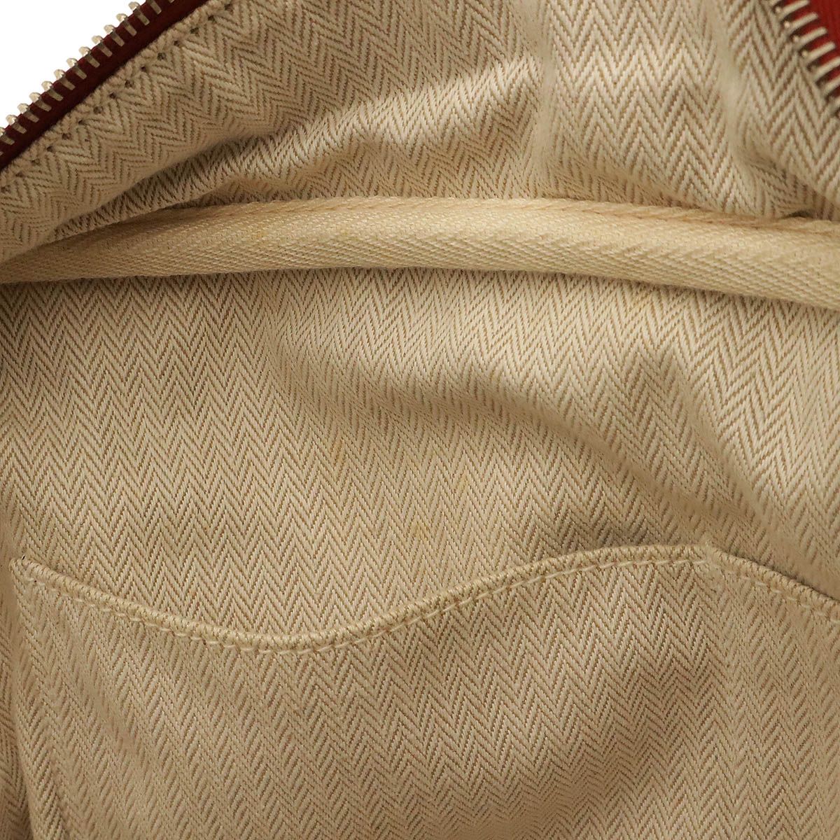 Hermes Mini Boston Bag Taurillon Clemence Red Silver — view 8