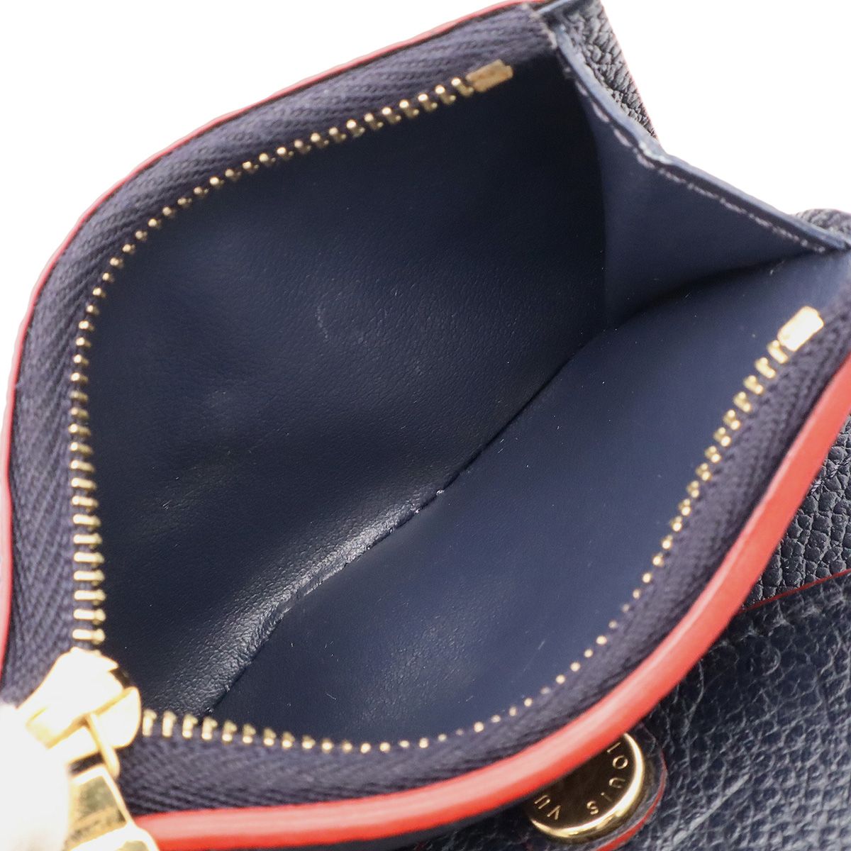 Louis Vuitton Monogram Empreinte Portefeuille Zoe Wallet Trifold Marine Rouge — view 8