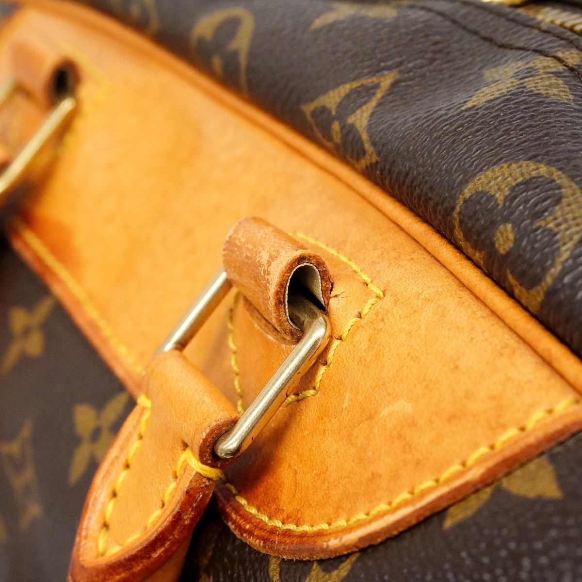 Louis Vuitton Handbag Monogram Deauville Brown — view 8