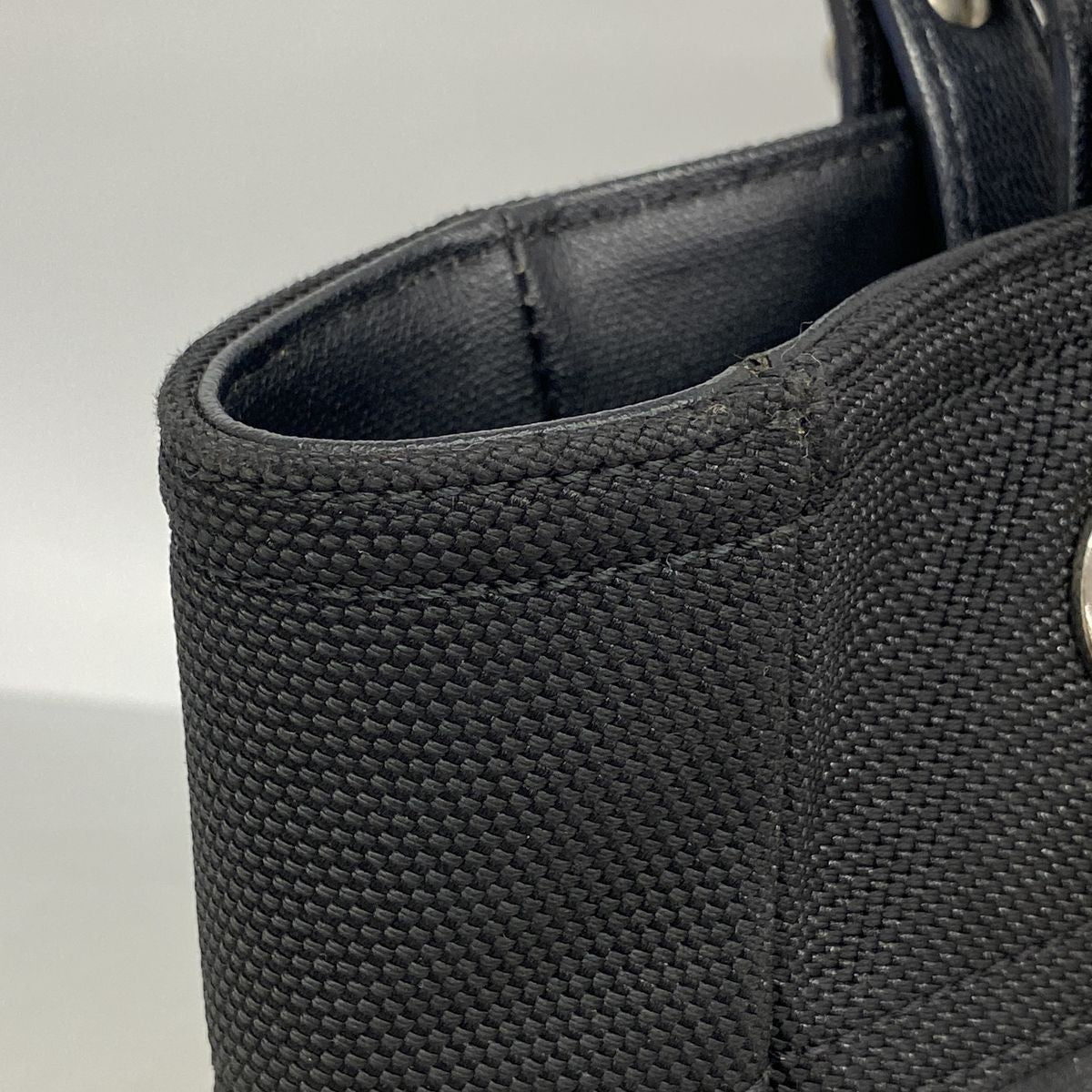 Chanel Tote Bag Paris Biarritz Leather Black Silver — view 8