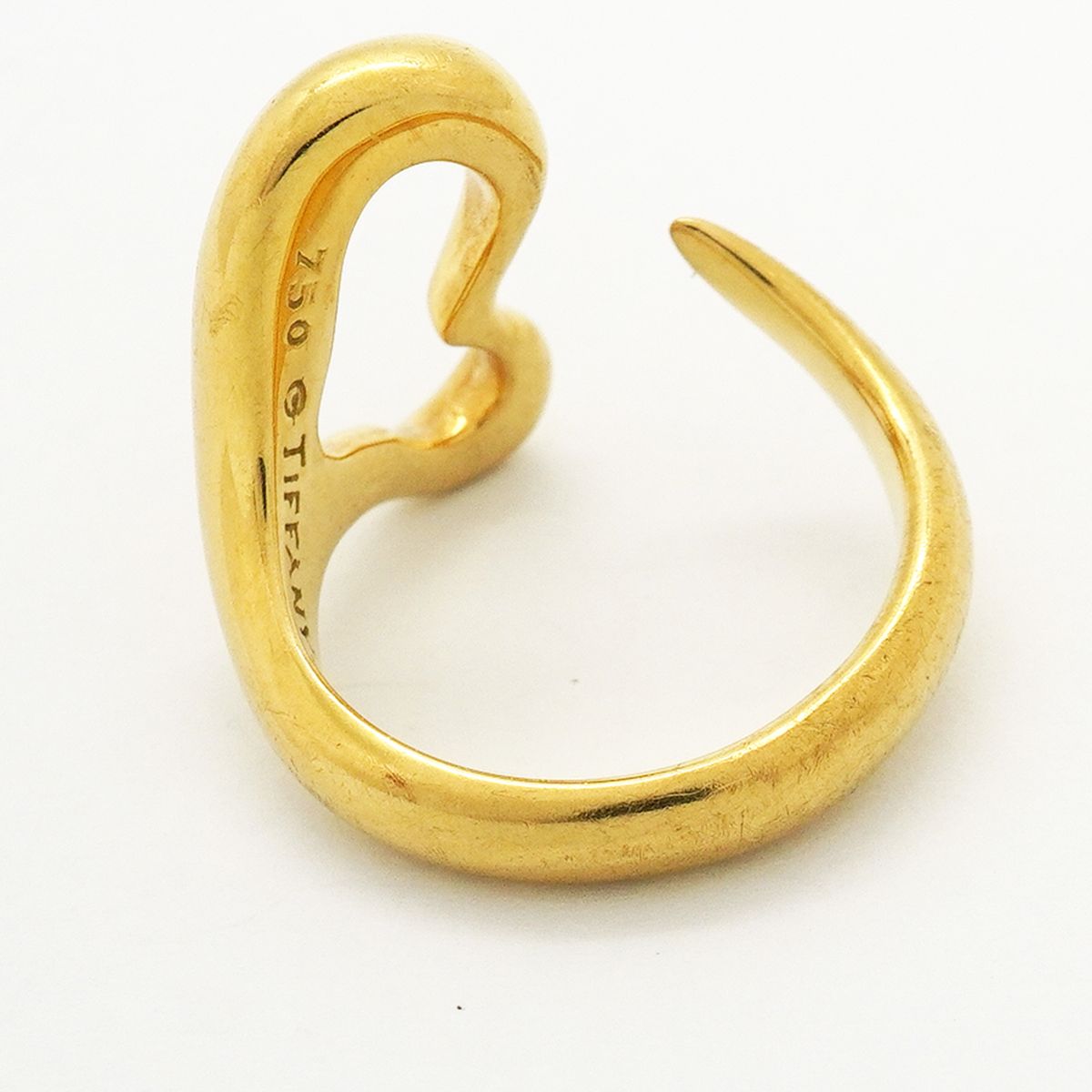 Tiffany & Co Ring Open Heart 18k Yellow Gold — view 8