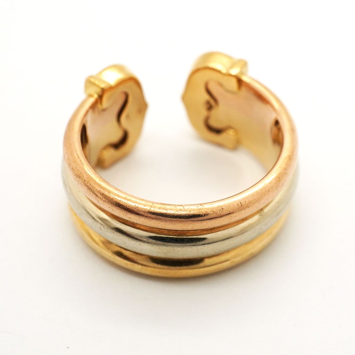 Cartier Ring 2C 18k Yellow Gold 18k White Pink — view 7