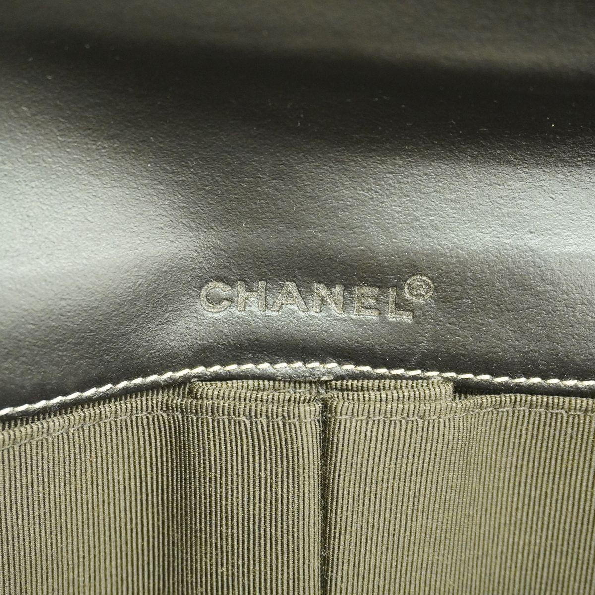 Chanel Shoulder Bag Choco Bar Denim Blue Silver — view 8
