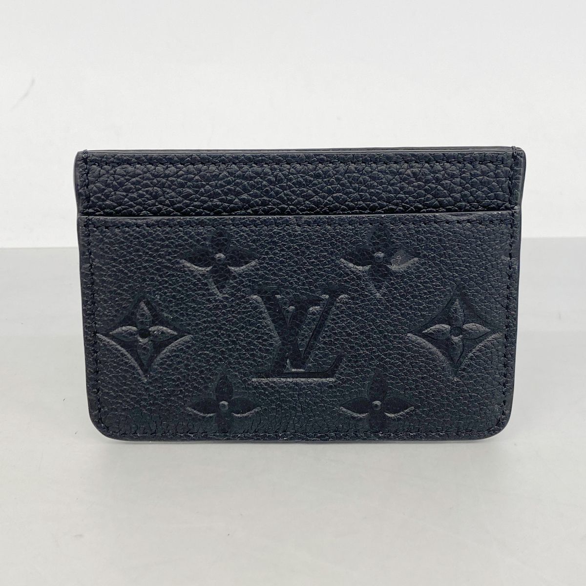 Louis Vuitton Card Case Monogram Empreinte Porte Cartes Simple Noir — view 7