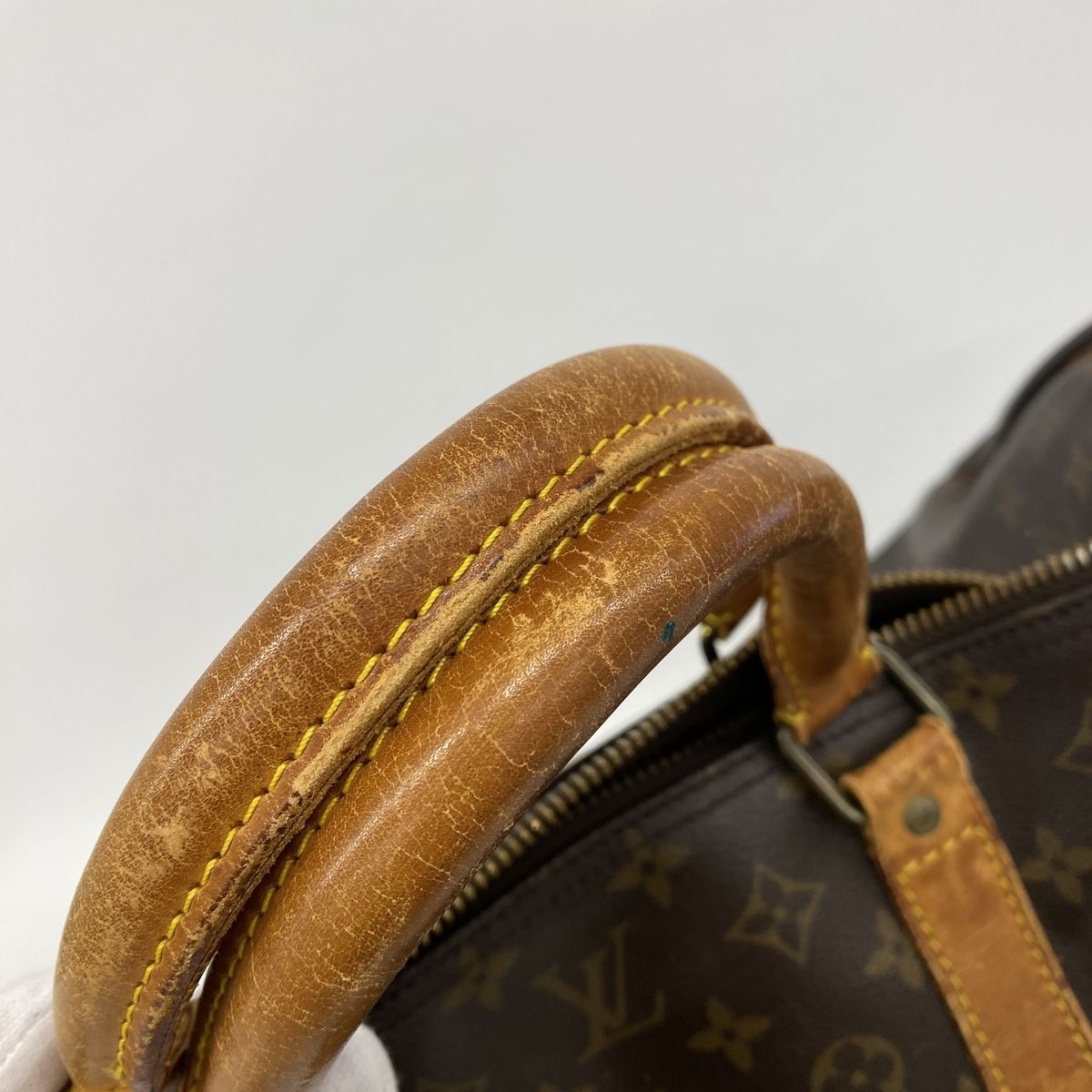 Louis Vuitton Boston Bag Monogram Keepall 60 Brown — view 8