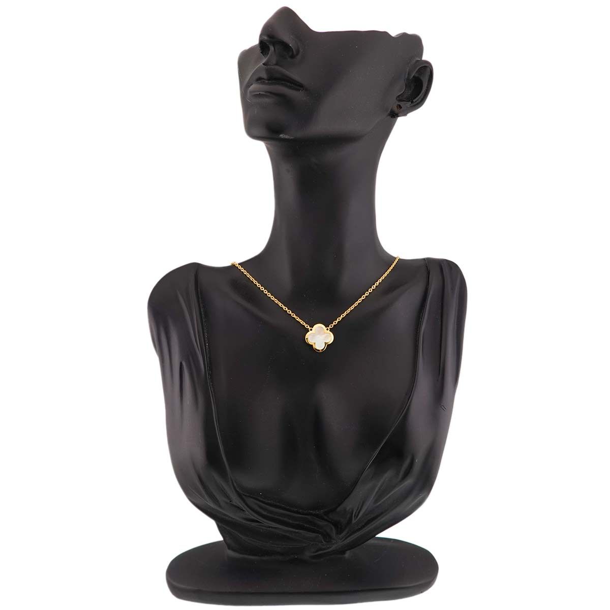 Van Cleef & Arpels Pure Alhambra Shell Necklace 42 18k Yellow Gold — view 8