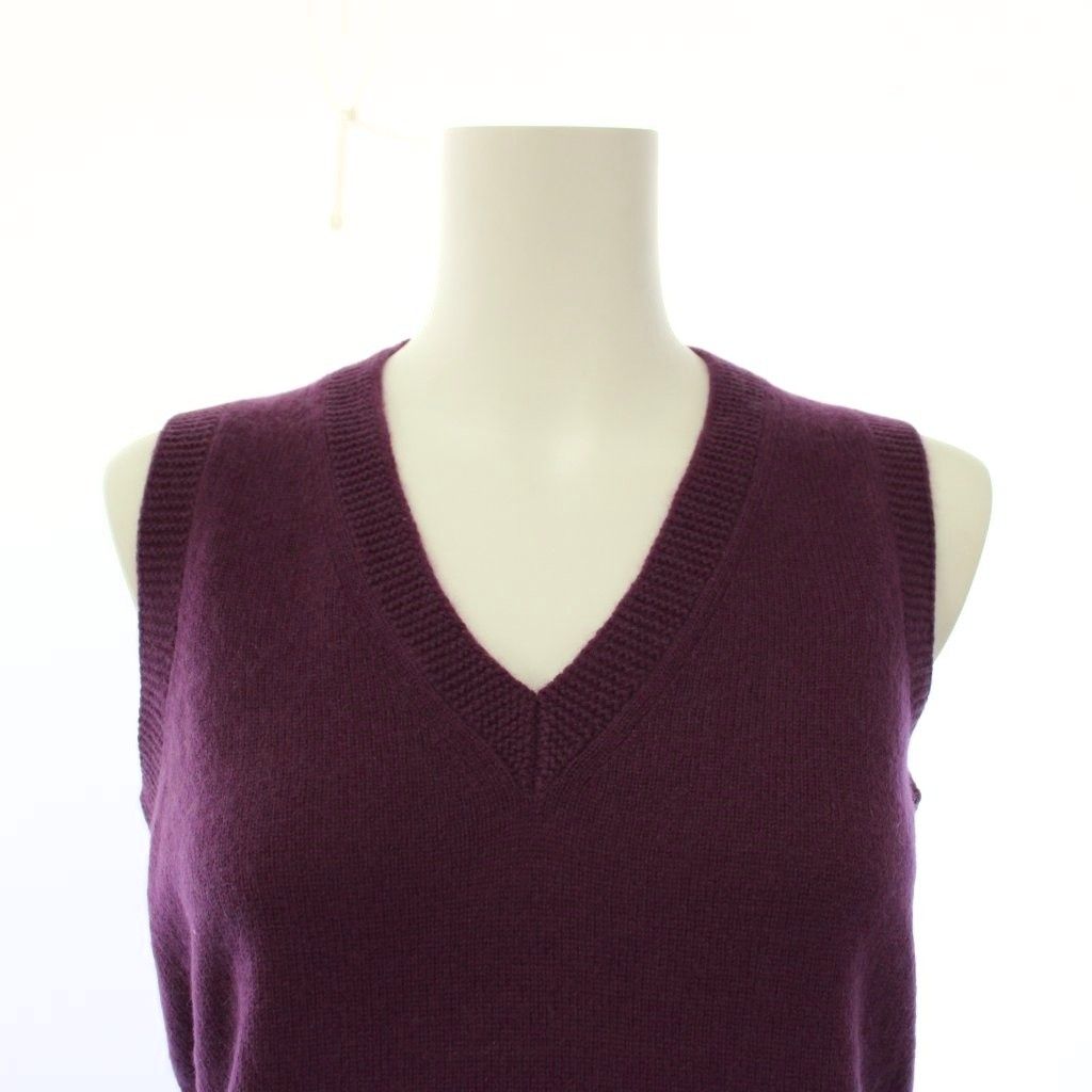 Loro Piana Knit Vest Pullover Cashmere Purple 42 — view 5
