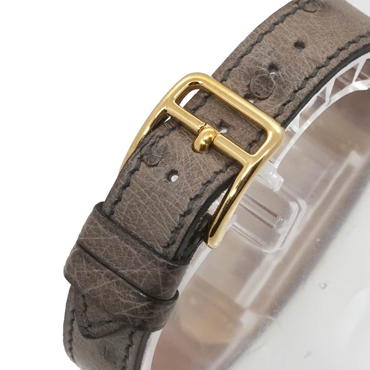 Hermes Kelly Watch Vintage Gold Brown Quartz — view 8