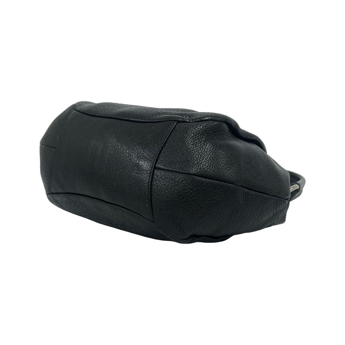 Prada Logo Vitello Daino Leather Shoulder Bag Tote Black — view 8