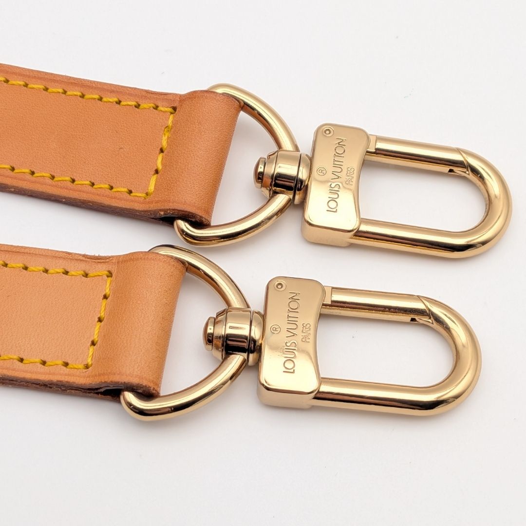 Louis Vuitton Shoulder Strap Vachetta Leather Adjustable Gold Keepall — view 8