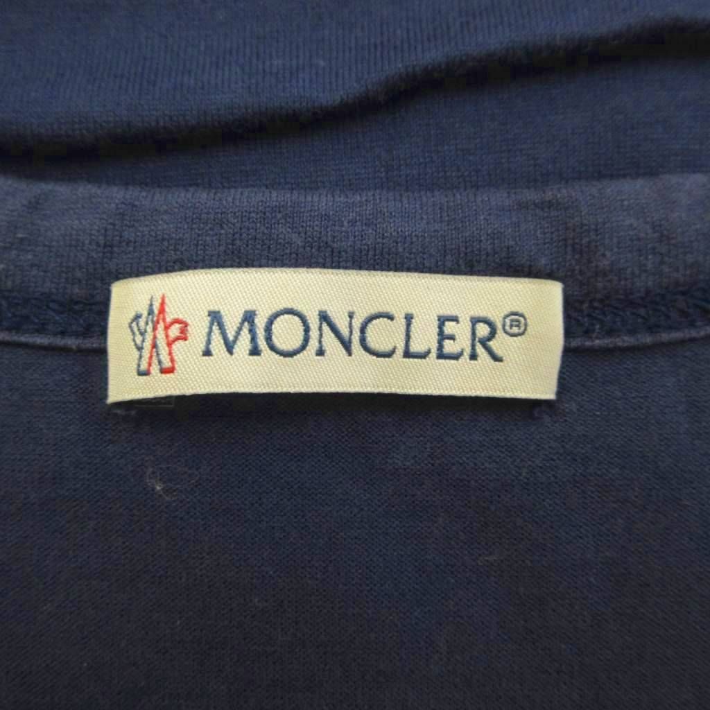 Moncler Maglia T-Shirt Cotton Crew Neck Short Sleeve Fabric Navy S — view 8