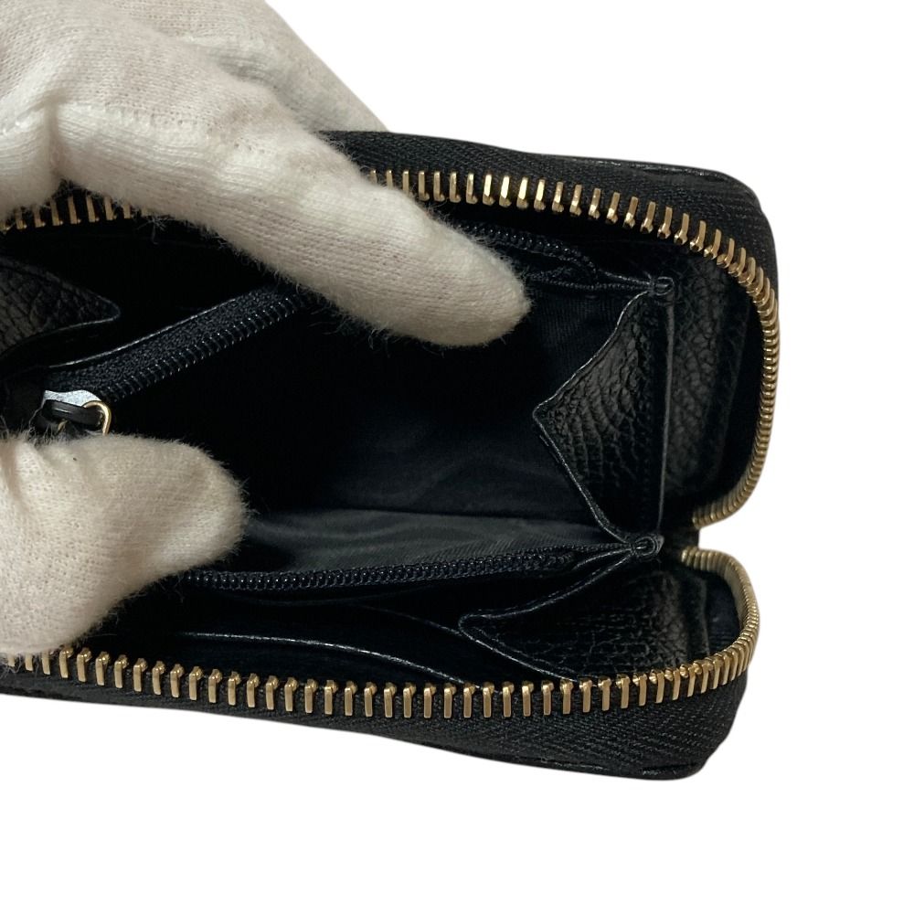 Gucci Soho Interlocking G Leather Coin Purse Black — view 8