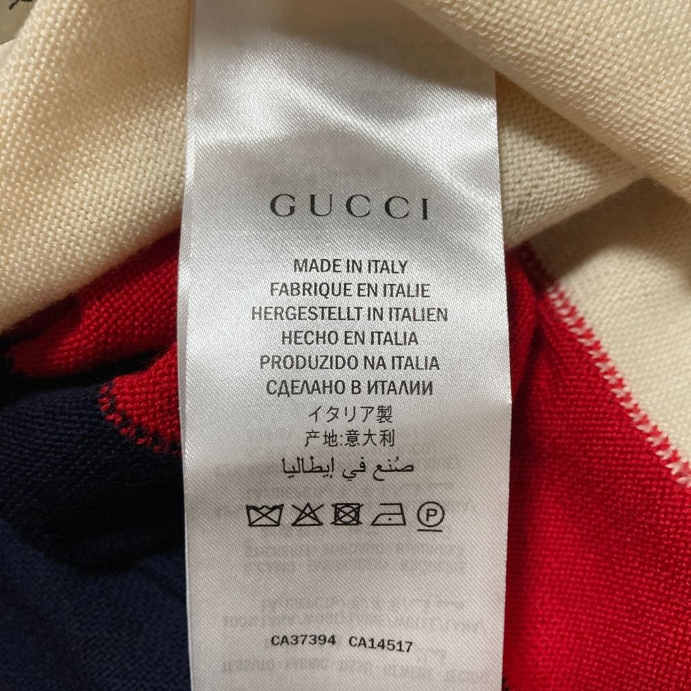 Gucci Wool Knit Bomber Jacket Navy Spring Summer Fall Winter XL — view 8