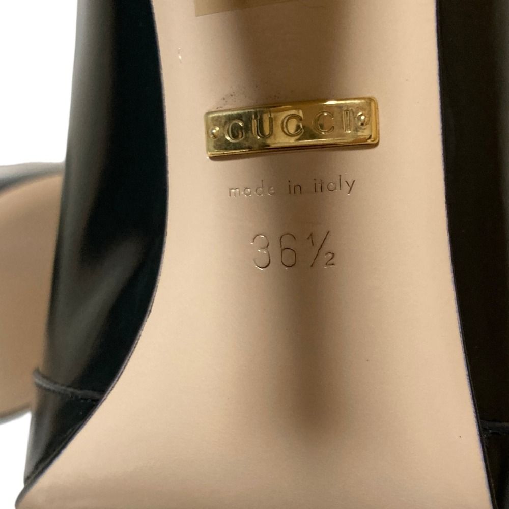 Gucci Mesh Leather Boots Black — view 8