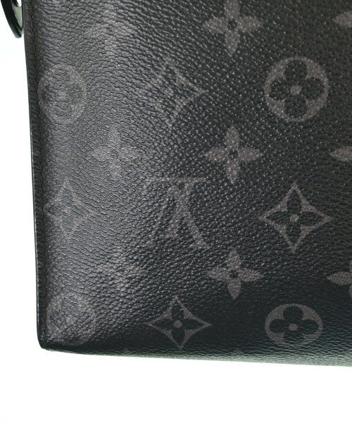 Louis Vuitton Monogram Eclipse Pochette Voyage MM Clutch Black — view 8