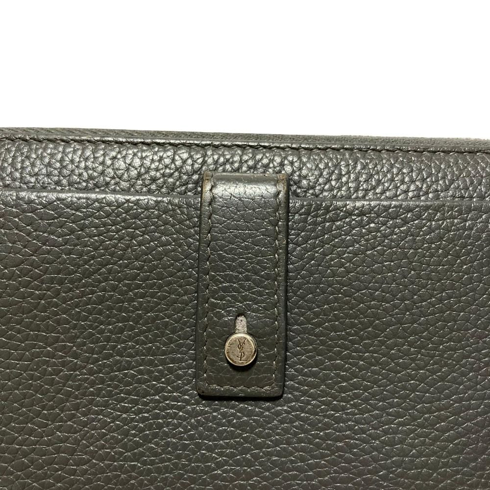 Saint Laurent Sac de Jour Zip Around Wallet Gray — view 8