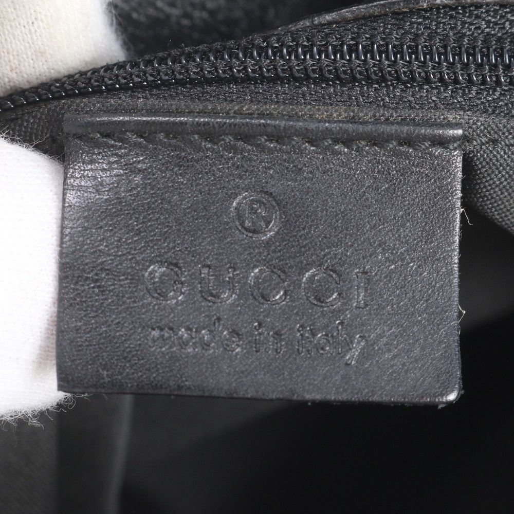 Gucci GG Suede Leather Shoulder Bag Crossbody Black — view 8