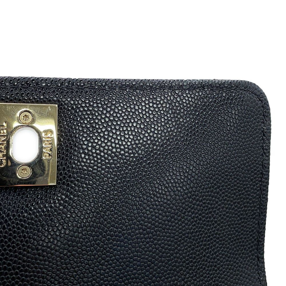 Chanel Handbag Quilted CC Logo Coco Handle XXS Caviar Leather 2-Way Black — view 8