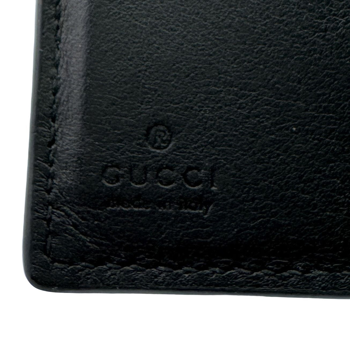 Gucci Double G GG Marmont Leather Bifold Wallet Compact Black Luxury High — view 8