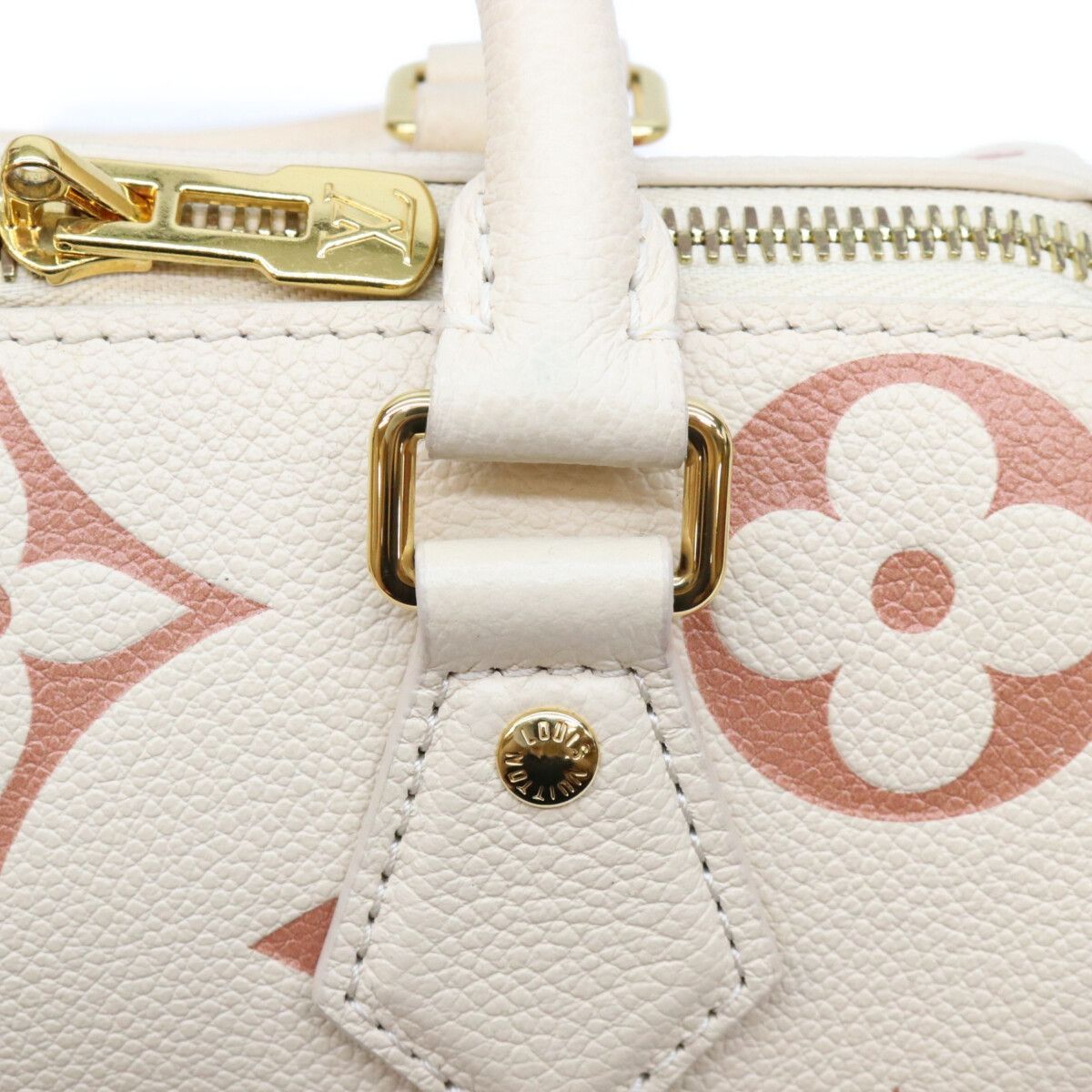 Louis Vuitton Empreinte Cream Rose Trianon Speedy Bandouliere 20 Mini Boston Bag — view 8