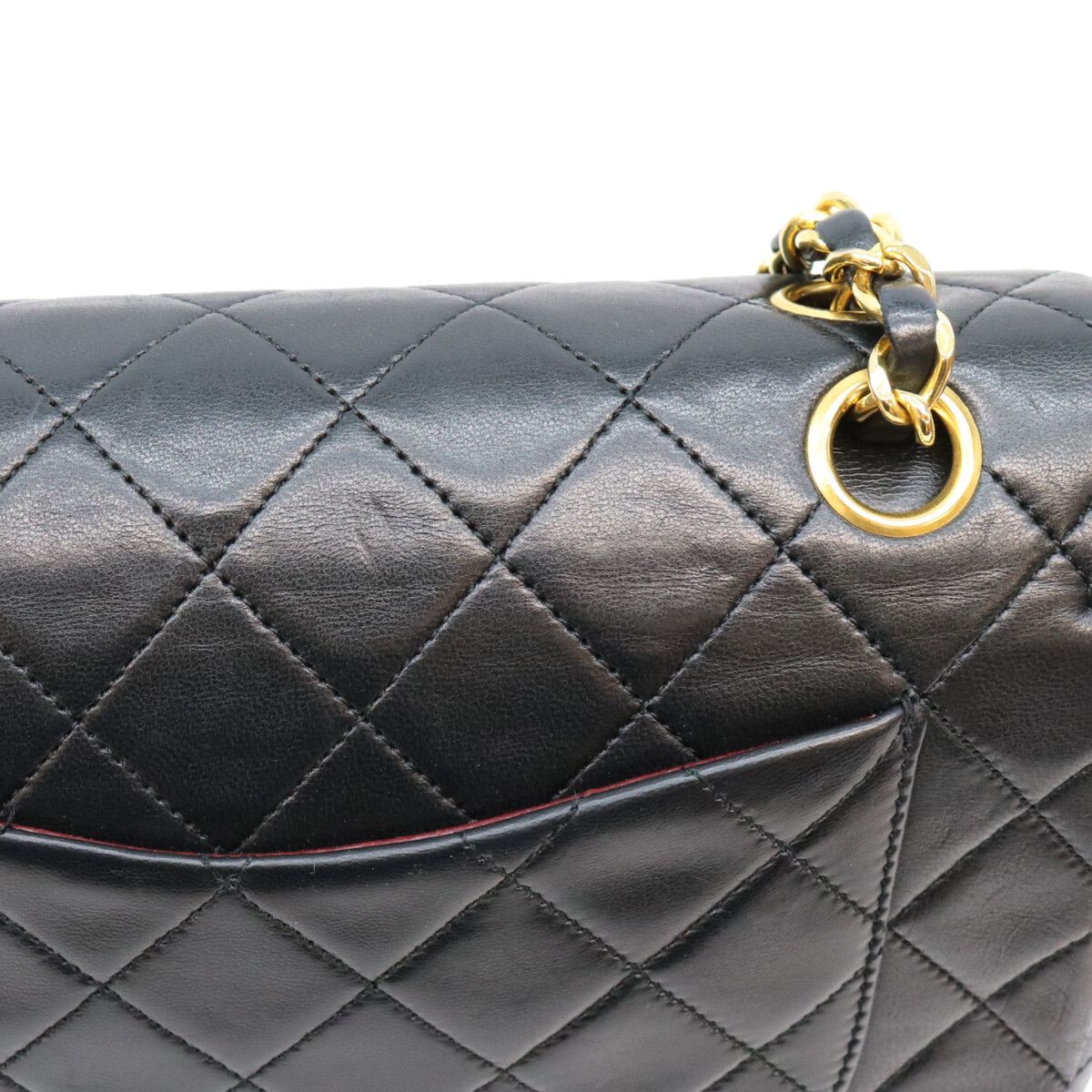 Chanel Black Lambskin Quilted 23 Shoulder Bag — view 8