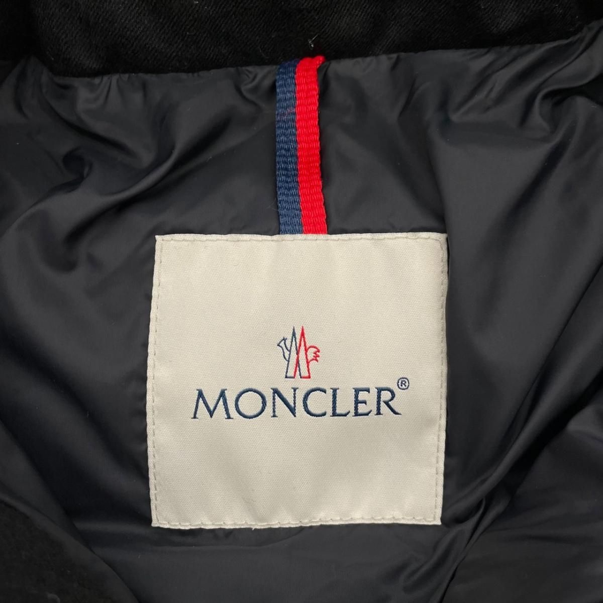 Moncler Down Jacket Montgenevre Wool Black 0 — view 8