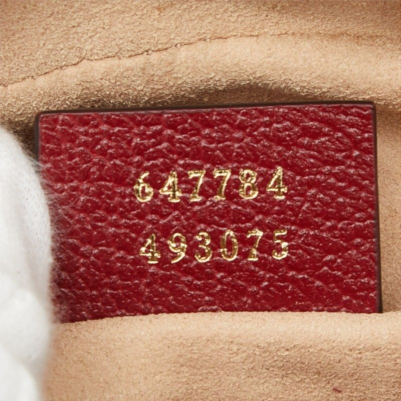Gucci Doraemon Mini GG Supreme Crossbody Shoulder Bag Brown Bordeaux Leather — view 8